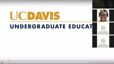 Thumbnail for First-Year International Student Webinar - College of Letters and Science, July 21, 2016