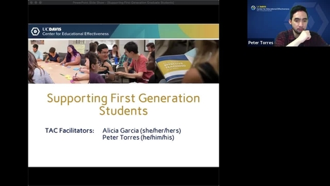 Thumbnail for 26_MayCEE Supporting First Gen Workshop Zoom Recording