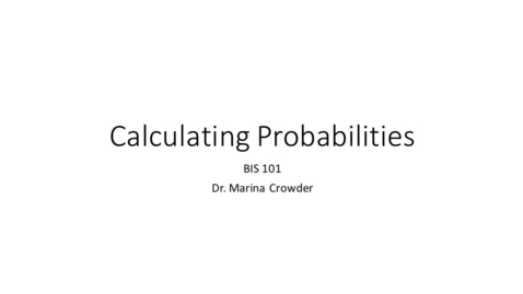 Thumbnail for entry Calculating probabilities