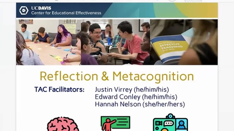 Thumbnail for 4 May Reflection and Metacognition Workshop