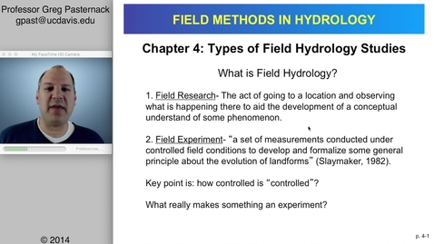 Thumbnail for entry HYD151: Theoretical Basis for Field Research