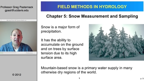 Thumbnail for entry HYD151: Snow Measurement and Sampling