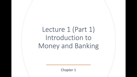 Thumbnail for ECN 135: Lecture 1 - Part 1