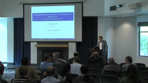Thumbnail for Levine Lecture - Richard Blundell - October 30, 2018