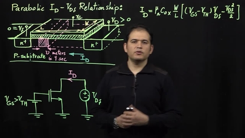 Thumbnail for entry MOS Transistors (Part 5: MOS Transistor as a Voltage-Dependent Variable Resistor)