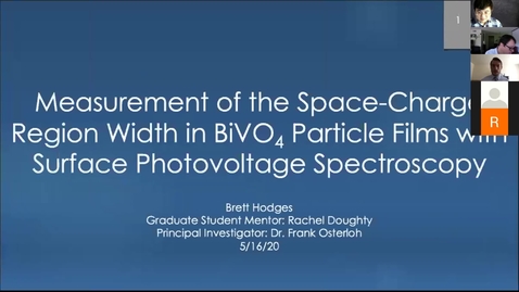 Thumbnail for Brett Hodges Research Talk (2020 Larock Conference, Physical/Analytical Presentation #3)