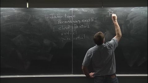 Thumbnail for ECS40: 2015-02-18 11:00 C++ Inheritance, virtual.