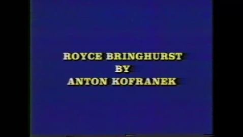 Thumbnail for entry Royce Bringhurst