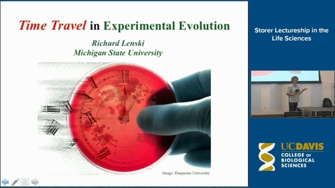Thumbnail for entry Storer Lecture - Richard Lenski 10-7-15