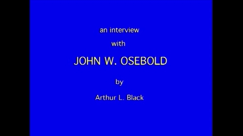 Thumbnail for entry John Osebold