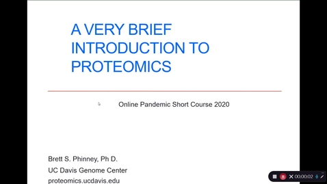 Thumbnail for Intro to Proteomics Brett Phinney