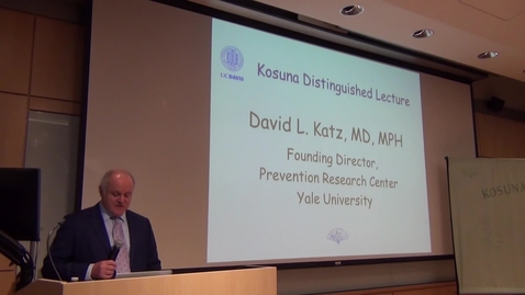 Thumbnail for David L. Katz presents on &quot;The Truth About Food: Overall Pattern of Chronic Diseases in Modern Societies&quot;