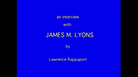 Thumbnail for entry James Lyons
