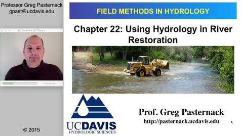 Thumbnail for entry HYD151: Use of Hydrology in River Restoration