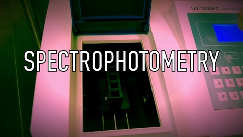Thumbnail for VEN123L Video 5.1 - Spectrophotometry