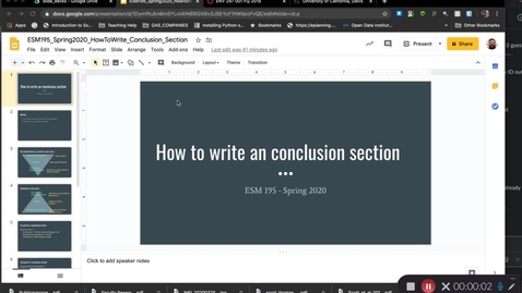 Thumbnail for entry ESM195_Spring2020_HowToWriteConclusion