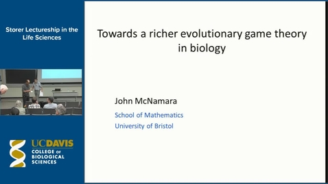 Thumbnail for entry Storer Lecture - John McNamara 10-27-16