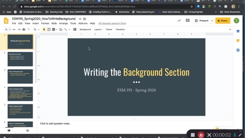 Thumbnail for ESM195_Spring2020_HowToWriteBackgroundSection