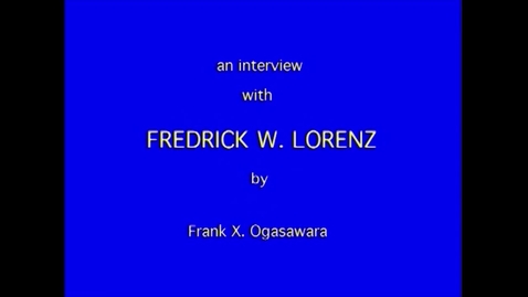 Thumbnail for entry Fredrick Lorenz
