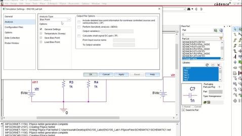 Thumbnail for entry Lab1, Part5: Creating Simulation Profile (Bias Point)