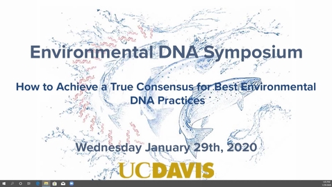 Thumbnail for eDNA Symposium - Chris Jerde - Jan 29th 2020