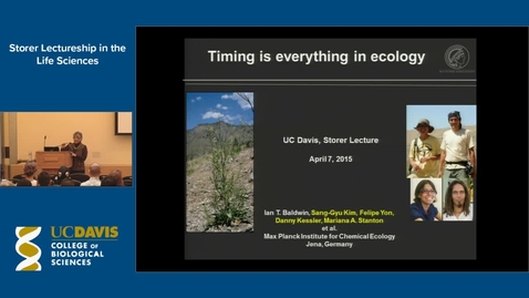 Thumbnail for Storer Lecture - Ian Baldwin 4-7-15