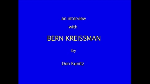 Thumbnail for Bernard Kreissman