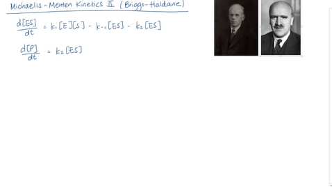 Thumbnail for Michaelis-Menten Kinetics II (Briggs-Haldane)