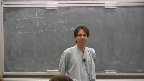 Thumbnail for ECS-120 Lecture 10 10-30-12