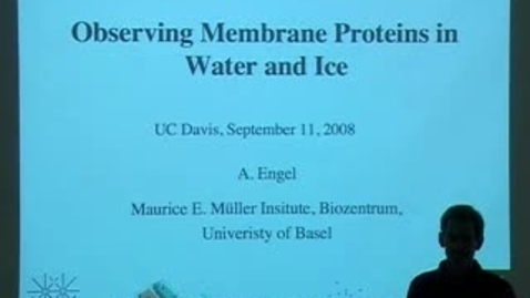 Thumbnail for Storer Lecture - Andreas Engel 09-11-2008