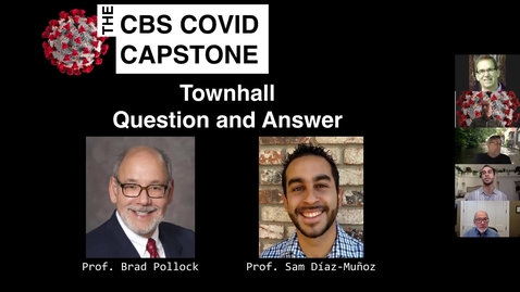 Thumbnail for Town Hall 1 Profs. Diaz-Munoz and Pollock