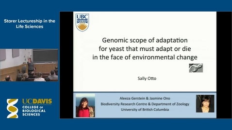 Thumbnail for Storer Lecture - Sally Otto 1-26-17
