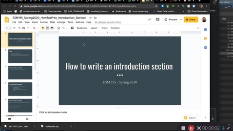 Thumbnail for entry ESM195_Spring2020_WritingAnIntroduction