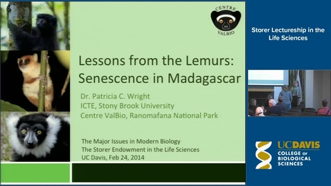 Thumbnail for Storer Lecture - Dr. Patricia Wright 2-24-14