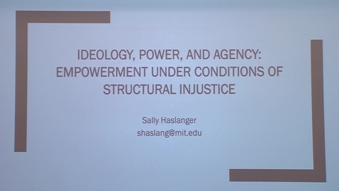 Thumbnail for entry 2019 Sheffrin Lecture - Sally Haslanger - May 23, 2019