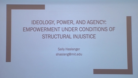 Thumbnail for 2019 Sheffrin Lecture - Sally Haslanger - May 23, 2019