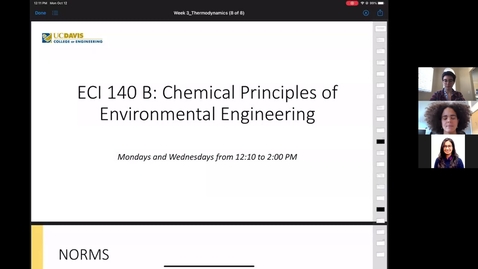 Thumbnail for ECI 140B, October 12 Lecture (a) 