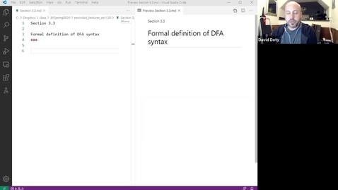 Thumbnail for entry ECS 120 1b:3 formal definition of DFA syntax