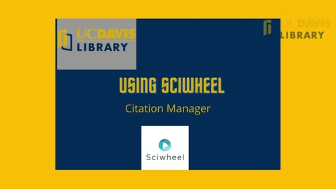 Thumbnail for Sciwheel Intro Video