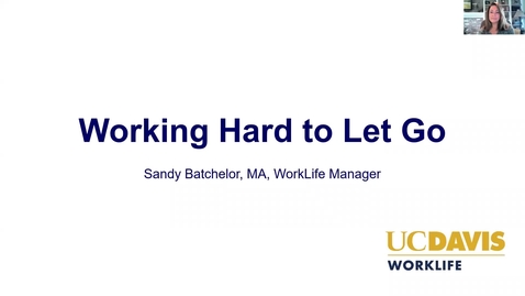 Thumbnail for Working Hard to Let Go