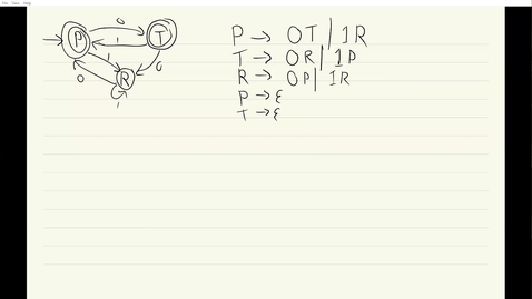 Thumbnail for entry ECS 120 4b:2 RRGs can simulate DFAs proof