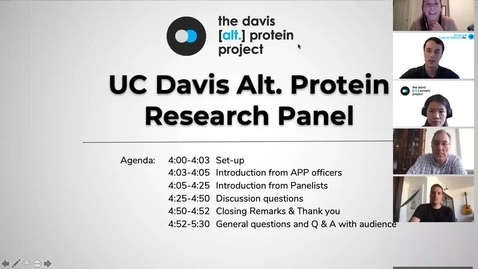 Thumbnail for entry Davis Alt. Protein Project - Academic Research Panel 05/28/2020