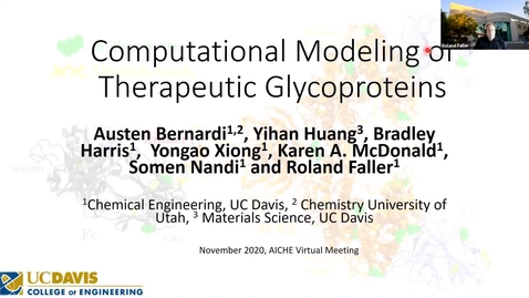 Thumbnail for AICHE Talk 2020 Roland Faller
