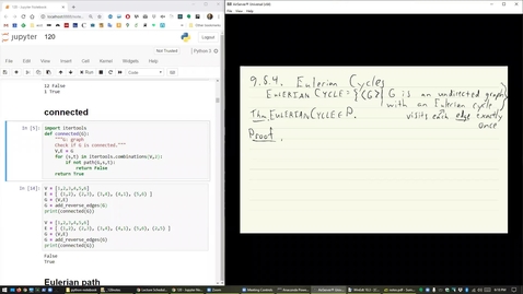 Thumbnail for ECS 120 7b:3 Optional example problem in P - EulerianGraph