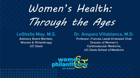 Thumbnail for Women &amp; Philanthropy Speaker Series Event  -  Women’s Health: Through the Ages