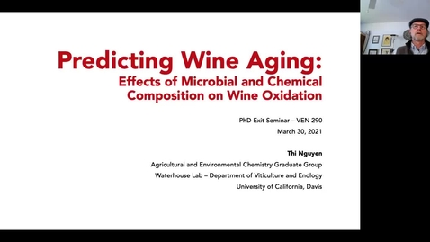 Thumbnail for VEN290 - Predicting wine aging: effects of microbial and chemical composition on wine oxidation