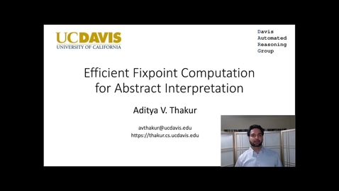 Thumbnail for entry Efficient Fixpoint Computation for Abstract Interpretation