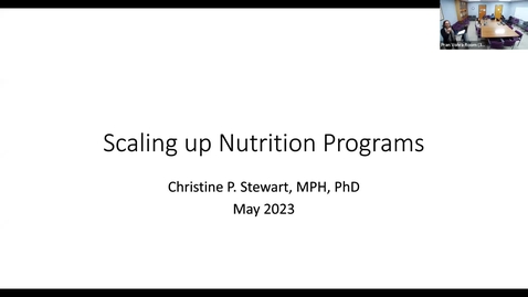 Thumbnail for entry Lecture 17- Global Nutrition Policies and Programs: Scaling Up Nutrition