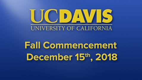 Thumbnail for 2018 Fall Commencement Ceremony