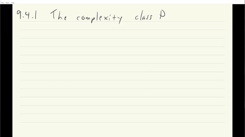 Thumbnail for entry ECS 120 7a:2 definition of P, encoding of data structures